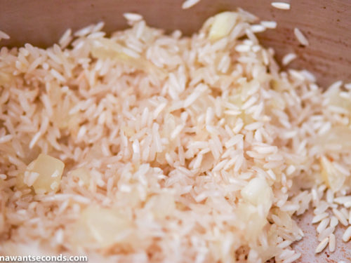 How to make Greek Rice recipe, adding rice