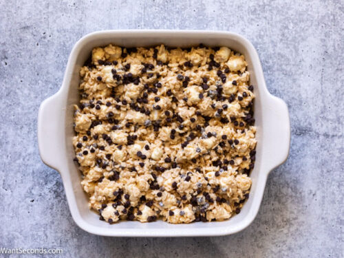 How to make rocky mountain avalanche bars , transfer mixture to pan