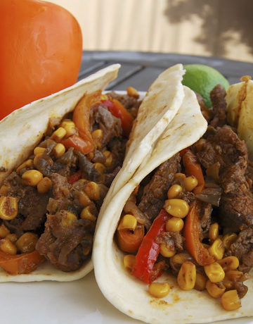 This awesome Steak Tacos fills up every hungry tummy with every bite. It's beefy, tender, and juicy and one of the taco treats you can count on when you're in a pinch!