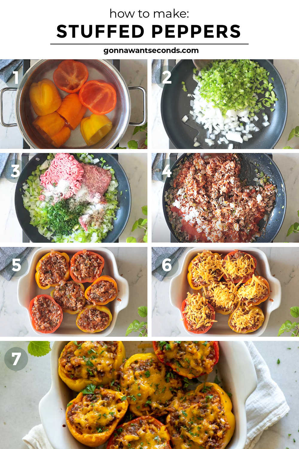 step by step how to make stuffed peppers