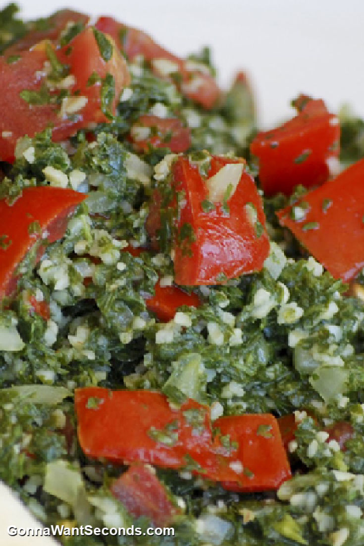 tabbouleh salad close up