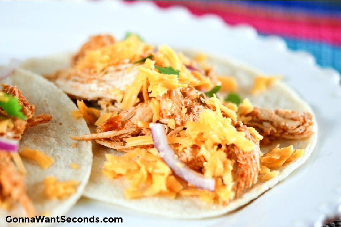 cafe rio chicken tacos on a plate