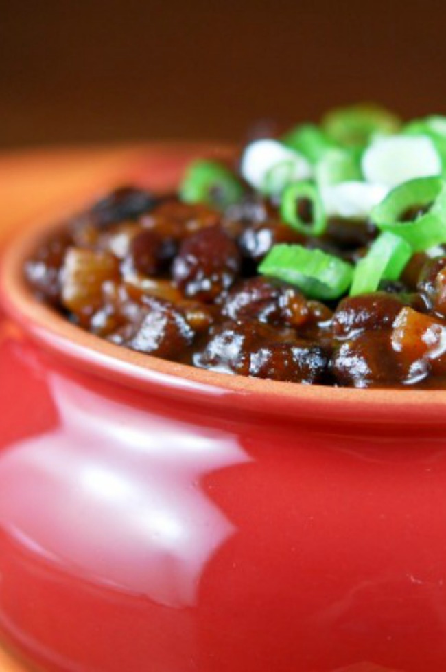 Ancho Maple Baked Black Beans