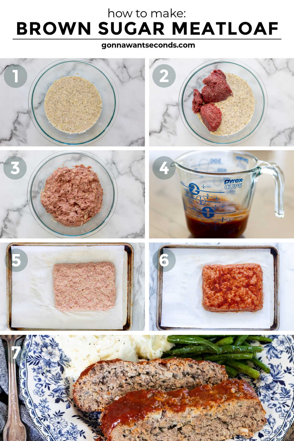 step by step how to make brown sugar meatloaf