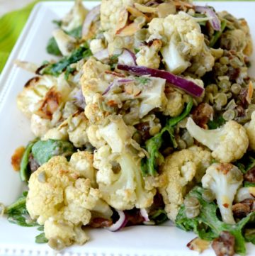 Roasted Cauliflower and Lentil Salad