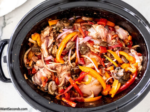 how to make crock pot chicken cacciatore step 9, boil
