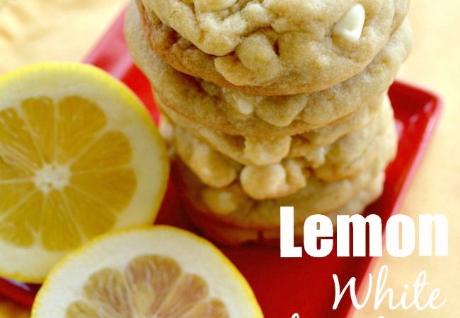 Lemon White Chocolate Chip Cookies - Gonna Want Seconds