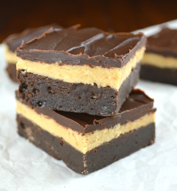 Dark Chocolate Peanut Butter Truffle Brownies