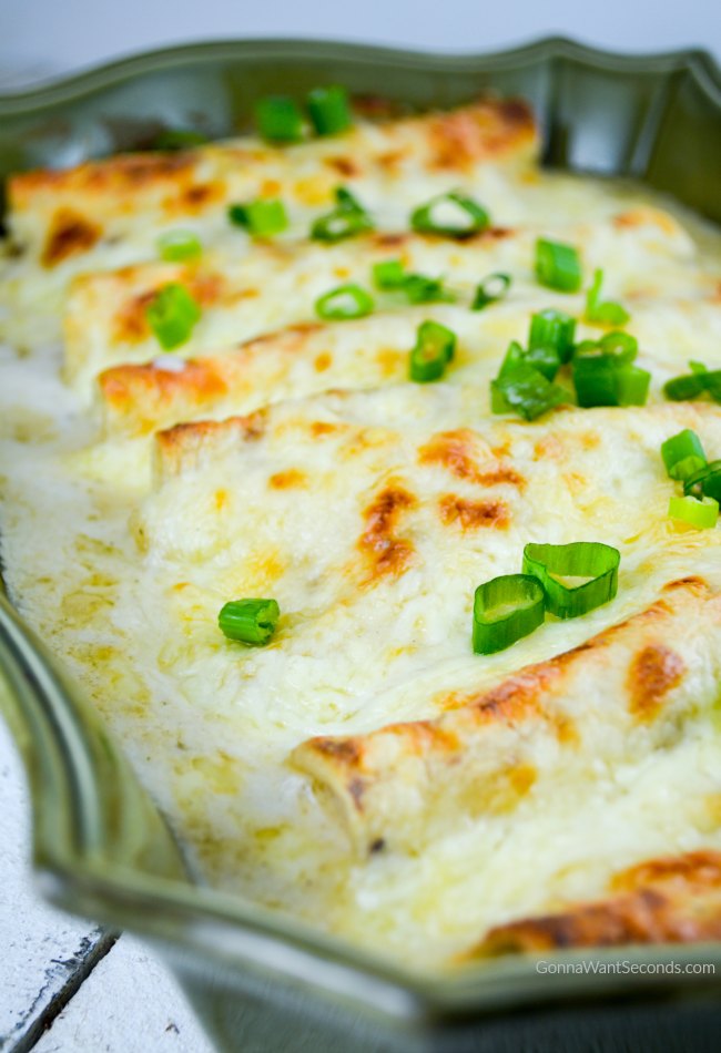 White Chicken Enchiladas With Video Gonna Want Seconds