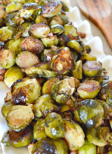 Roasted Brussels Sprouts with Pancetta and Sage