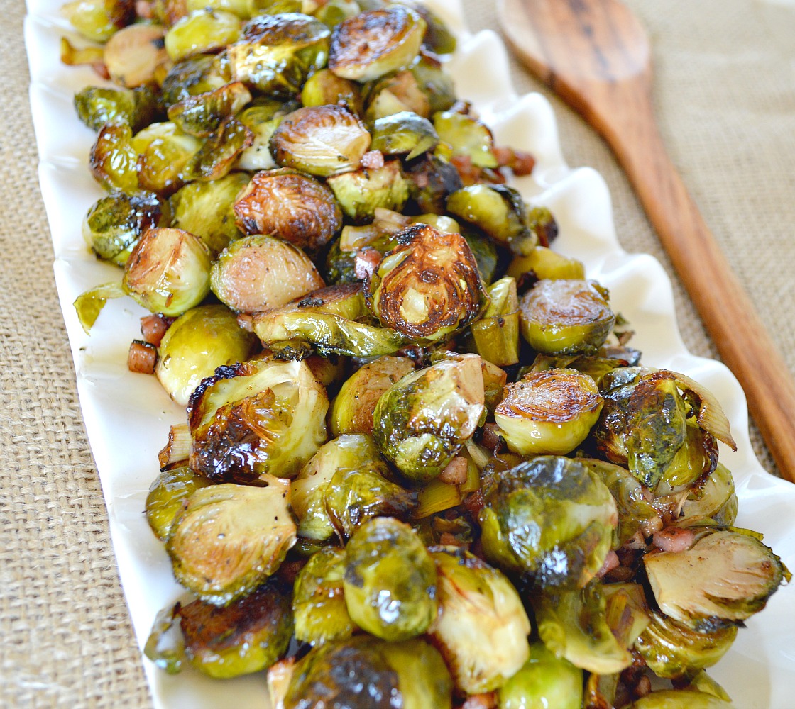 Roasted Brussels Sprouts with Pancetta and Sage