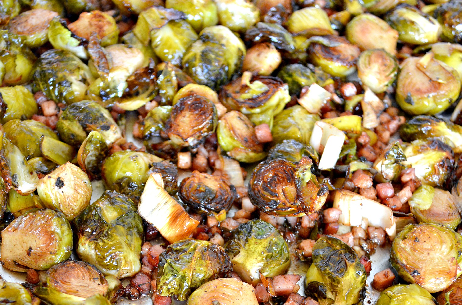 Roasted Brussels Sprouts with Pancetta and Sage 