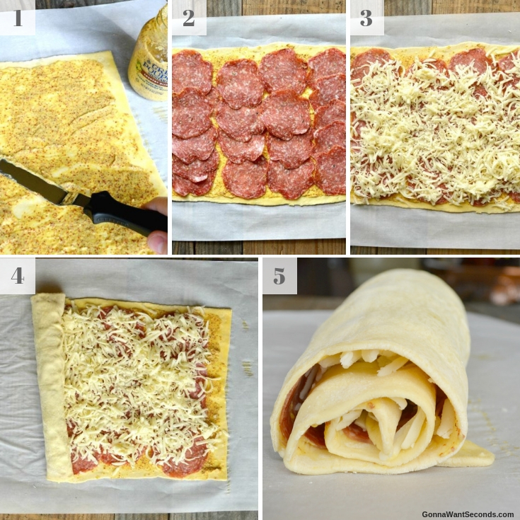 Step By Step How To Make Cheesy French Pinwheels