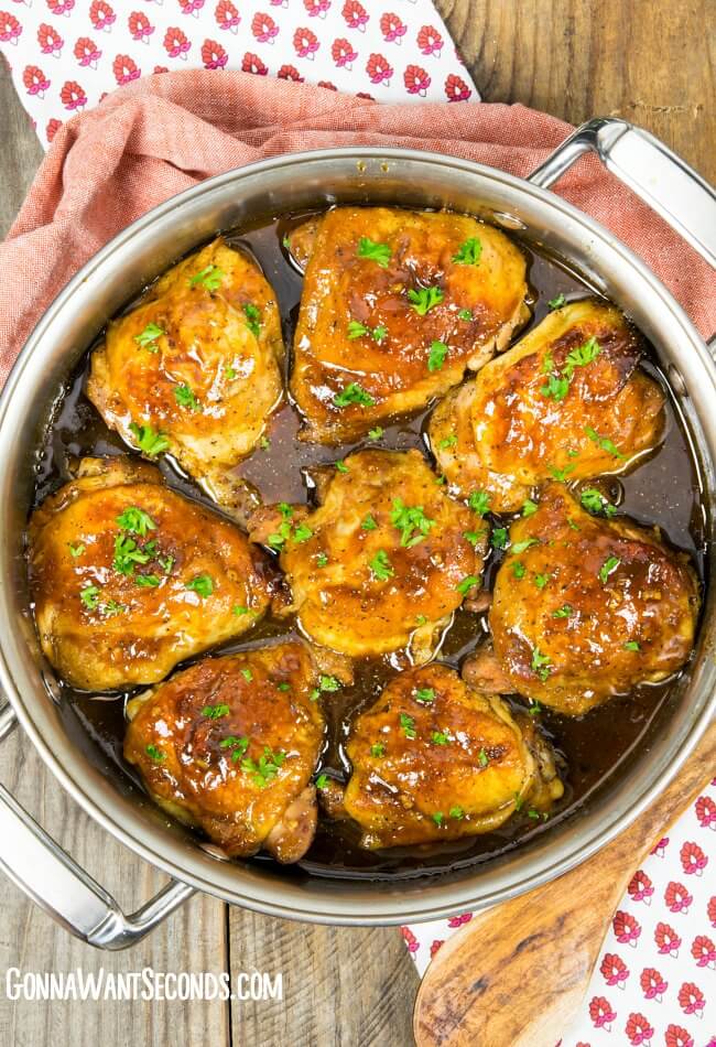 One Pan Honey Garlic Chicken Recipe #honeygarlicchicken #chicken