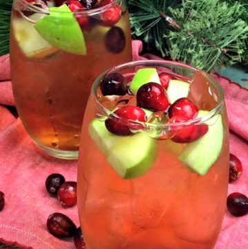 Cranberry Apple Bourbon Cocktail