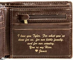 24 Best Christmas Gifts For Your Hubby Personalized Men’s Wallet