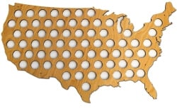 24 Best Christmas Gifts For Your Hubby USA Beer Cap Map