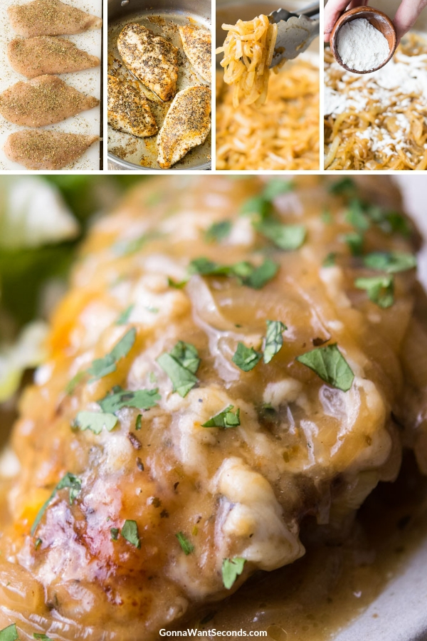 Step By Step How To Make French Onion Chicken