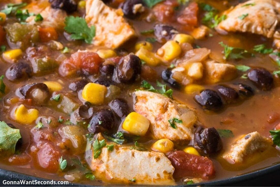 Mexican Chicken Soup in a bowl