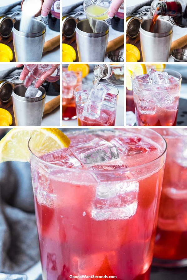Step By Step How To Make Sloe Gin Fizz