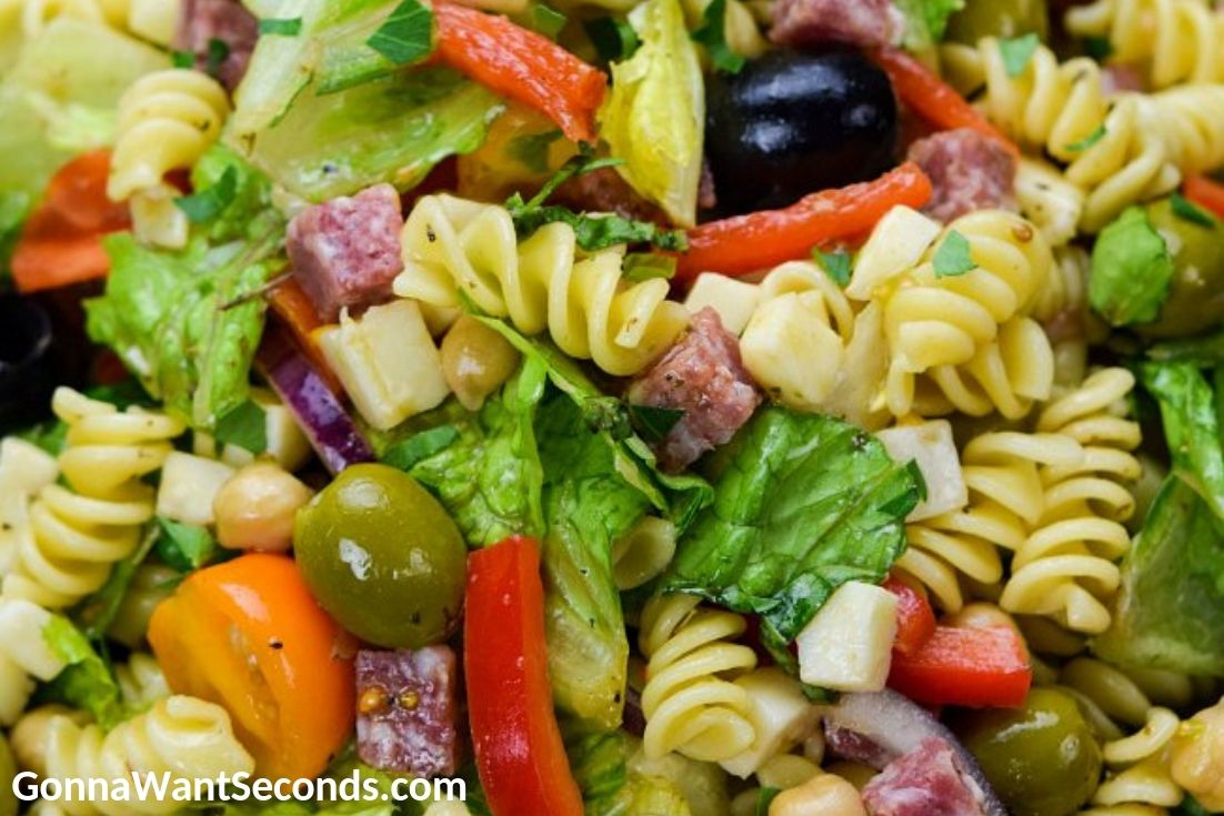 Pasta Salad Recipes: antipasto Salad, close up