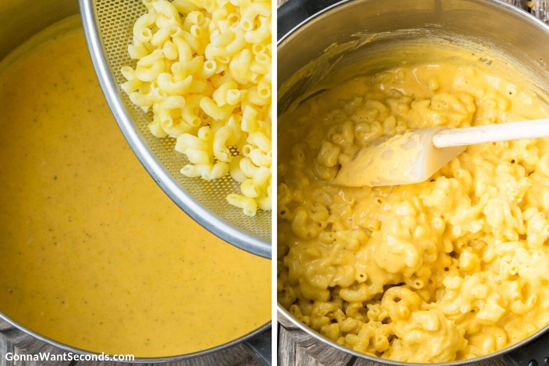 Step by step how to make Pioneer Woman mac and cheese