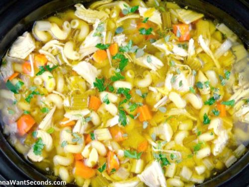 How to make Crockpot Chicken Noodle Soup