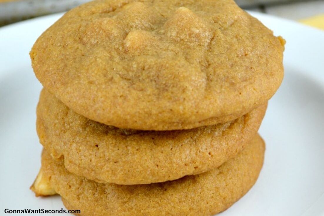 Pumpkin Spice Cookies stack on top of each other