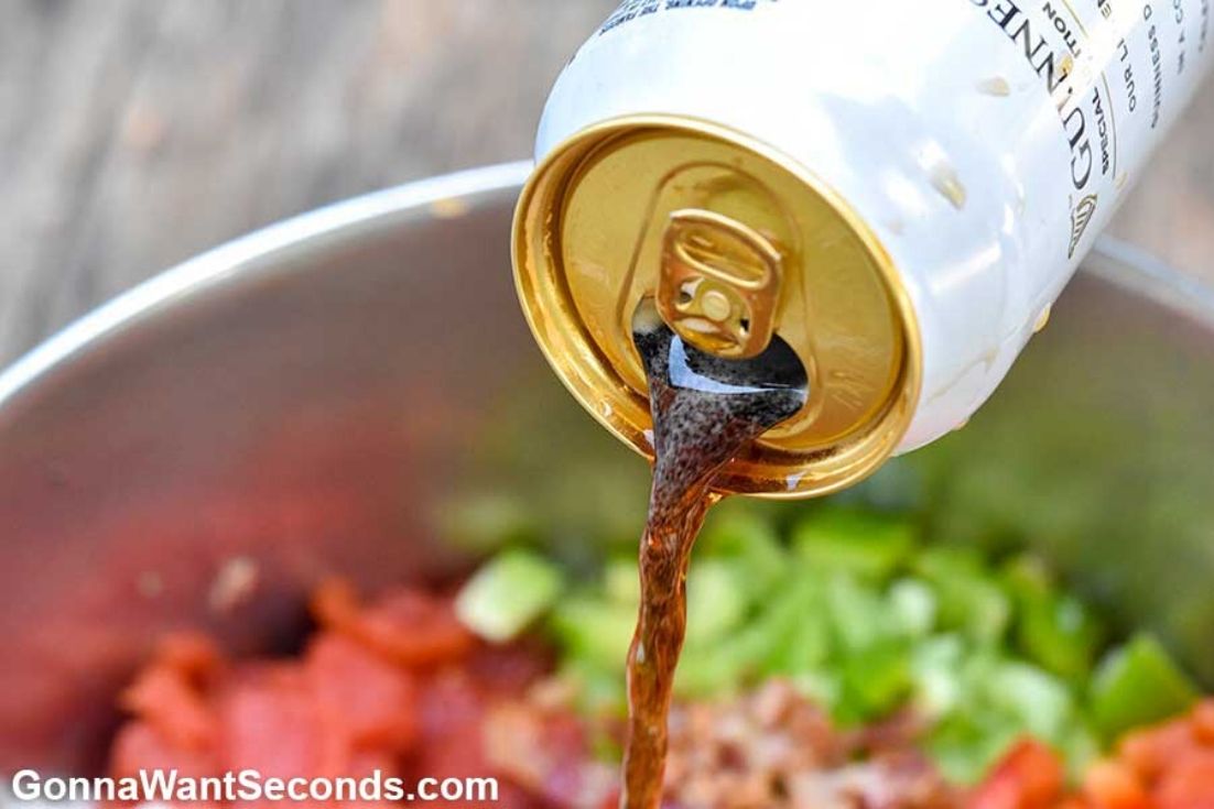 How to make boilermaker chili, adding beer