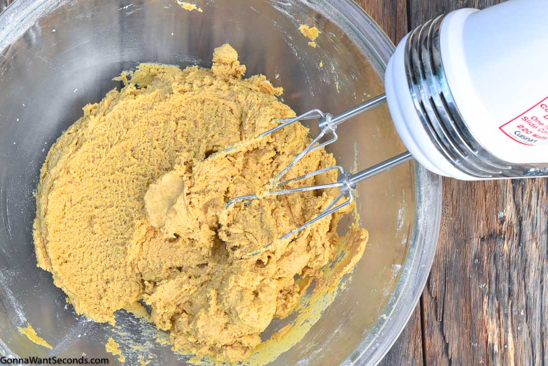How to make Gingersnap Cookies, mixing the ingredients