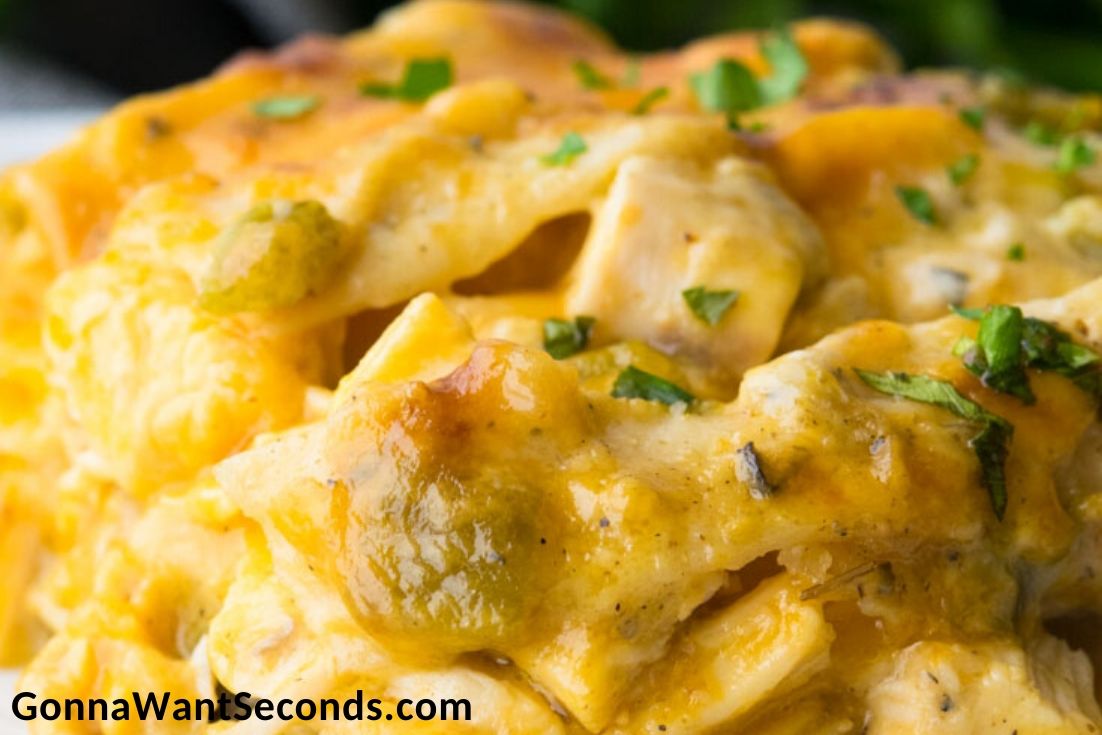 Chicken Tortilla Casserole on a plate