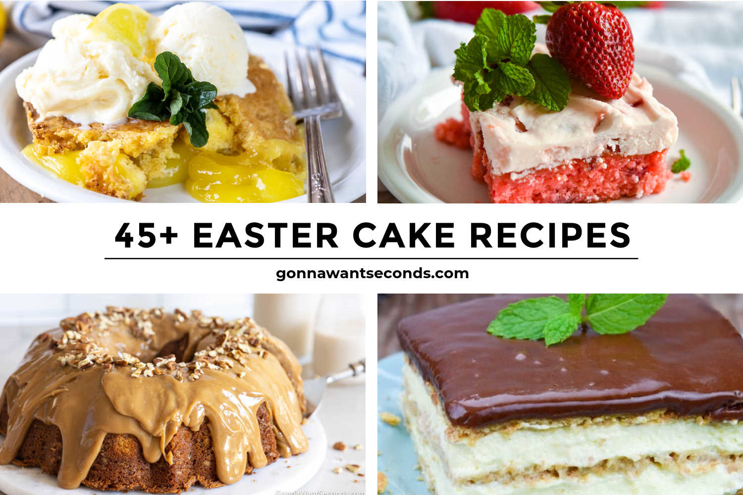 easter cakes montage