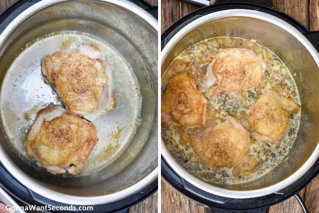 How to make Instant Pot lemon chicken, cooking chicken in the instant pot