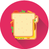 lunch icon of a sandwich