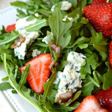 Strawberry Salad on a plate