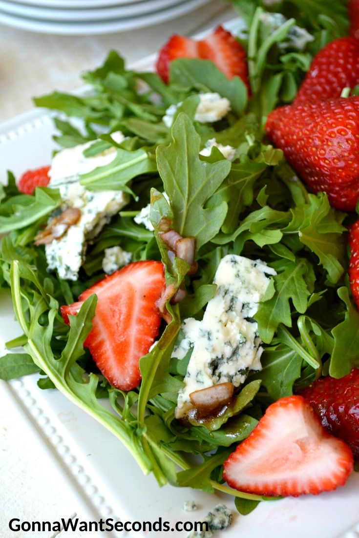 Strawberry Salad on a plate