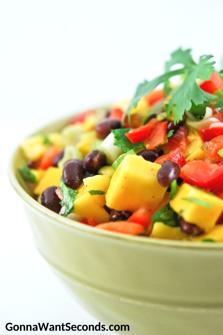 Mango Black Bean Salad in a bowl