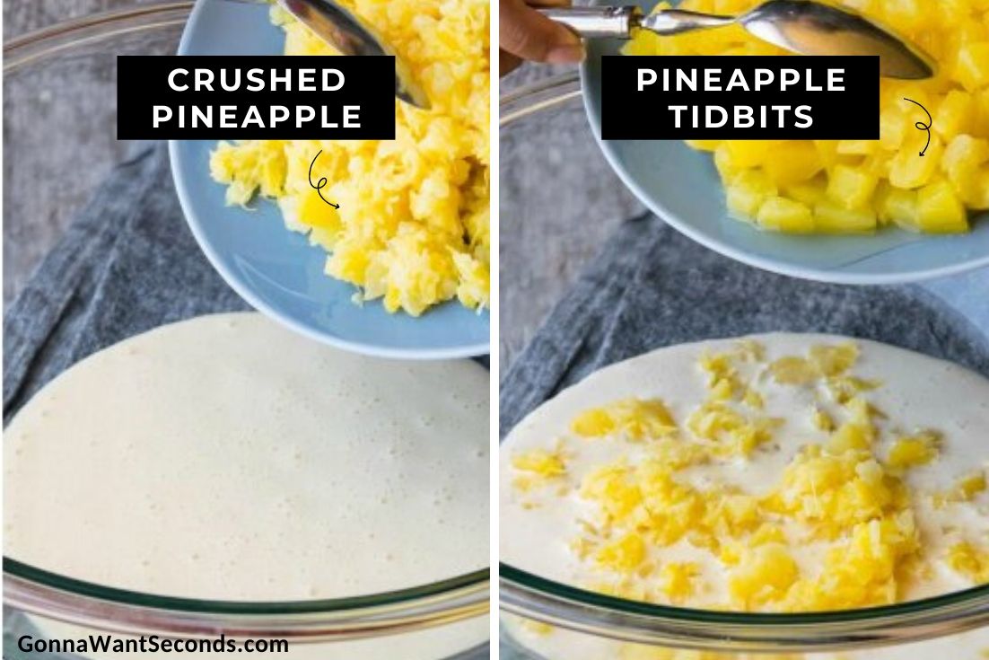 How to make Million Dollar Pie, adding pineapples