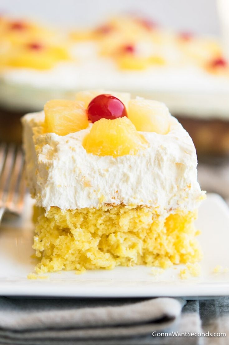 Pineapple Sunshine Cake -  holiday recipes