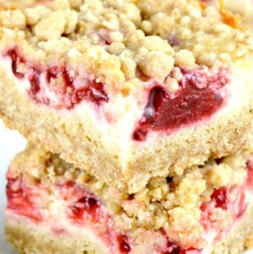Strawberry Bars stack on top each other