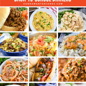 Back-To-School-Dinners montage