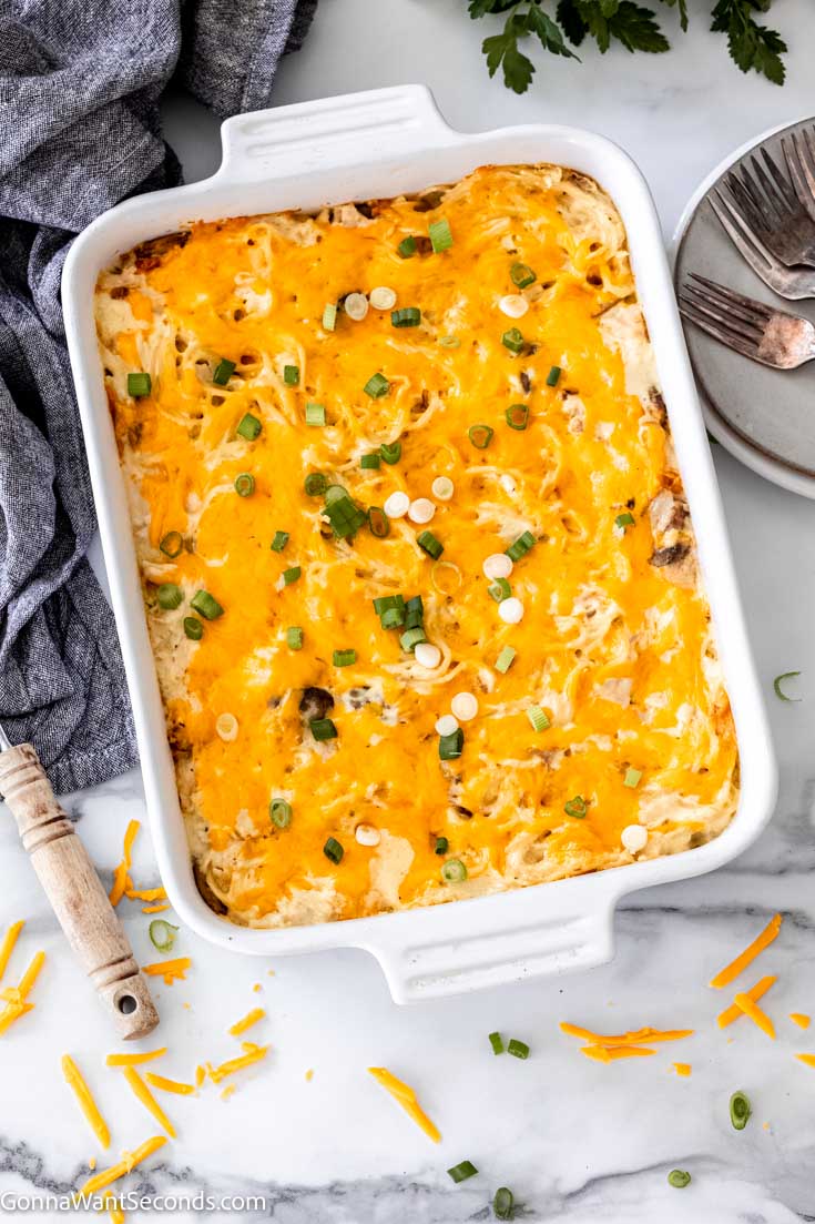 chicken noodle casserole with cream of chicken soup to shot