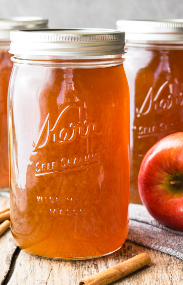 Apple Pie Moonshine in a 16 ounces-Mason Jar
