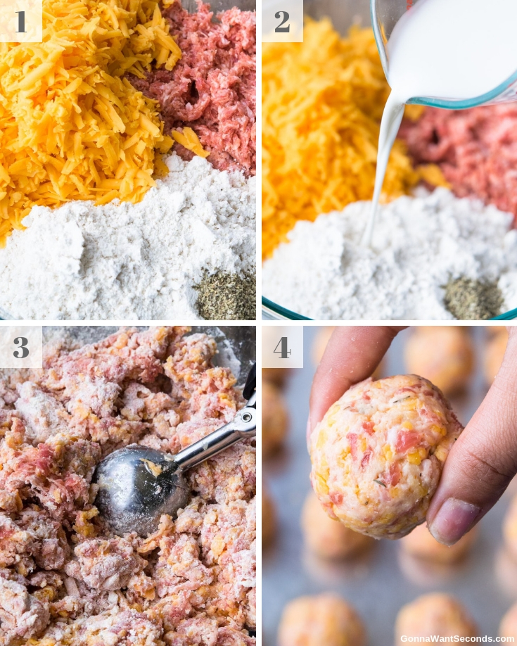 Step By Step How To Make Bisquick Sausage Balls