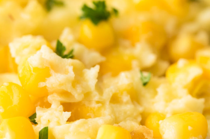 Corn Pudding on a plate