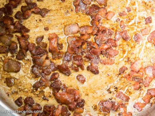 How to make Hoppin John, browning the bacon