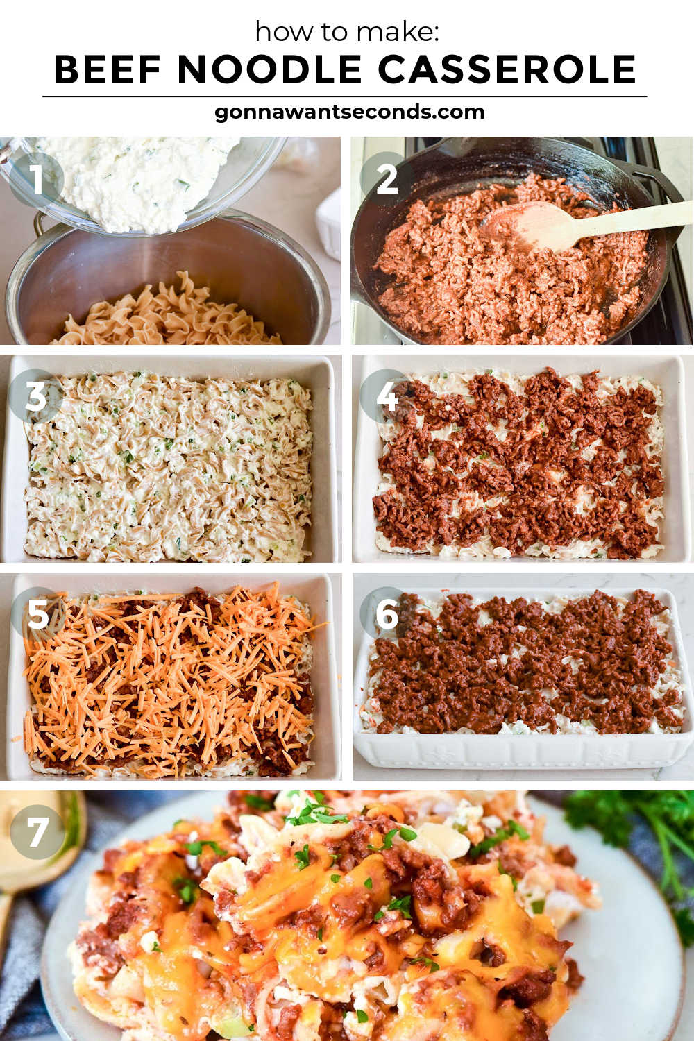 step by step beef noodle casserole