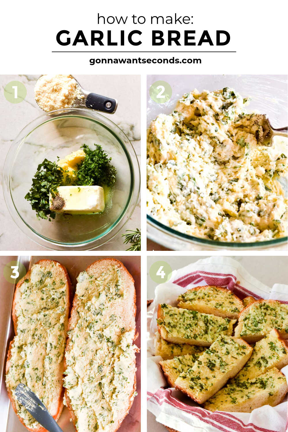 Our Garlic Bread is toasty warm, slathered with an herb garlic butter, toasted to perfection, delivered on an irresistibly crispy crust. #garlicbread #bread step by step how to make garlic bread