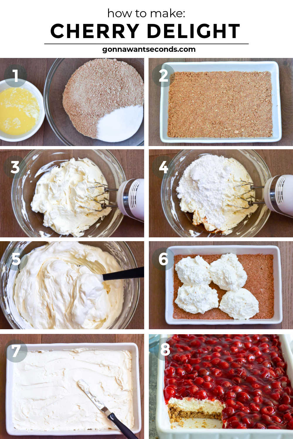 Step by step how to make cherry delight