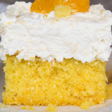 Full of oranges & pineapple, pig pickin cake is super moist & full of bright, fruity flavors. Decadent frosting compliments this perfectly balanced cake!